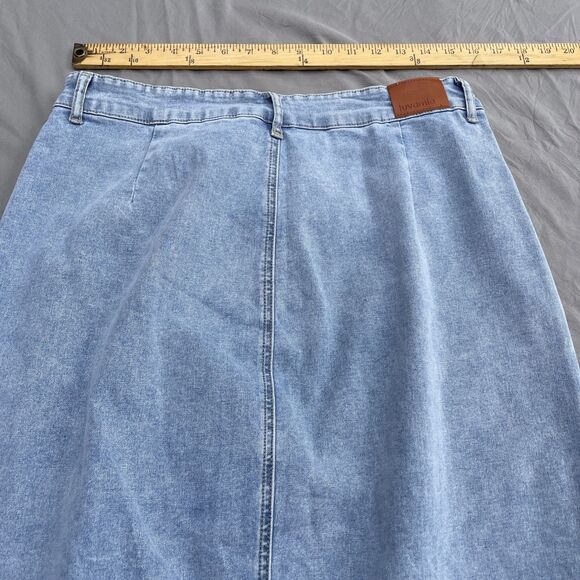 Denim pencil Jean Skirt for Women Denim‎ Casual Stretch Patch Pockets L - Picture 10 of 10
